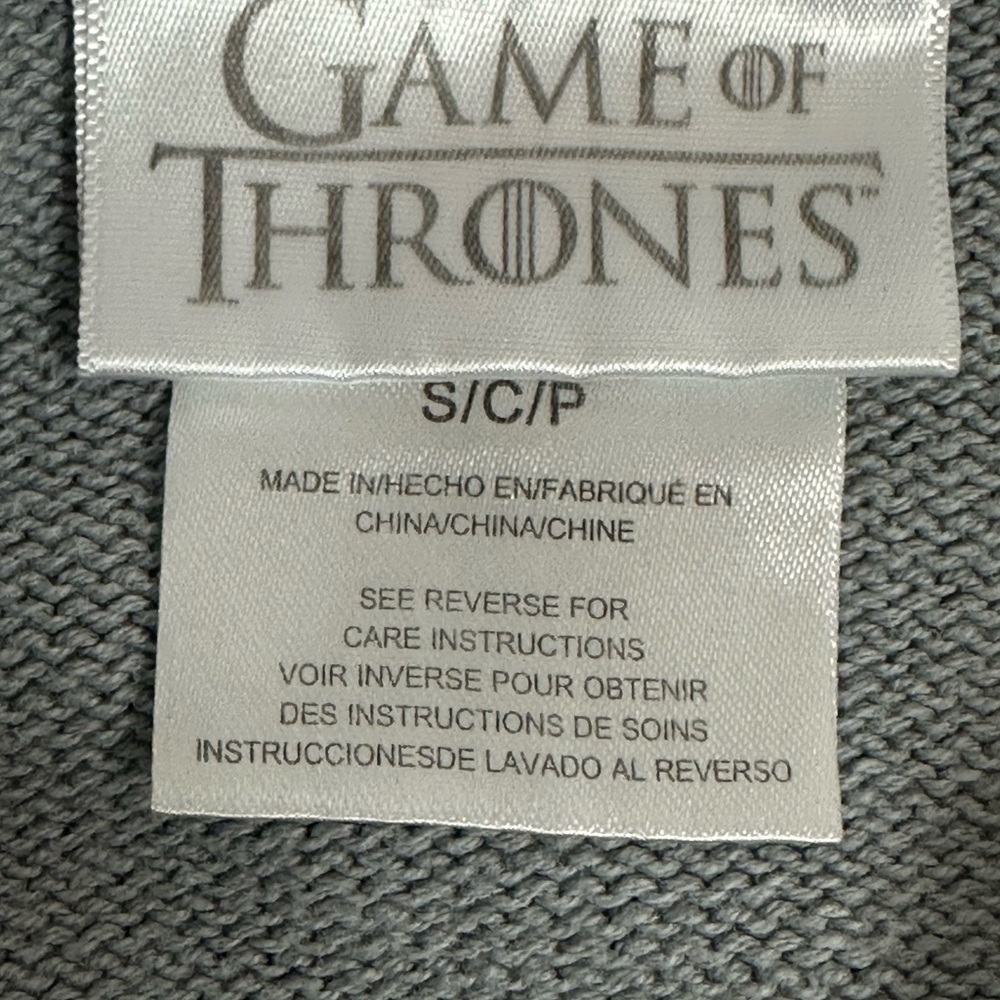 HBO Game of Thrones Winter is here Dire Work House Stark Sweater Sz Small - Picture 5 of 10